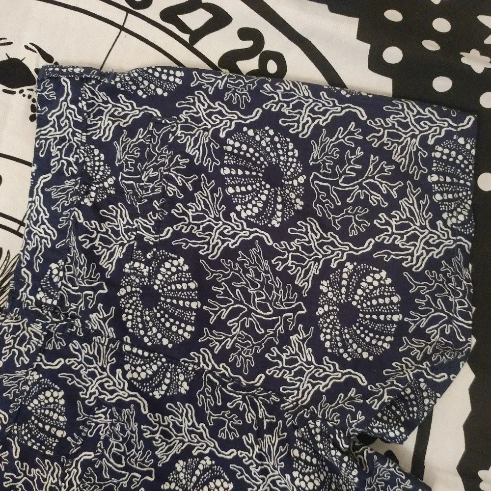 Old Navy Shorty Blue & White Mini-Short NWT